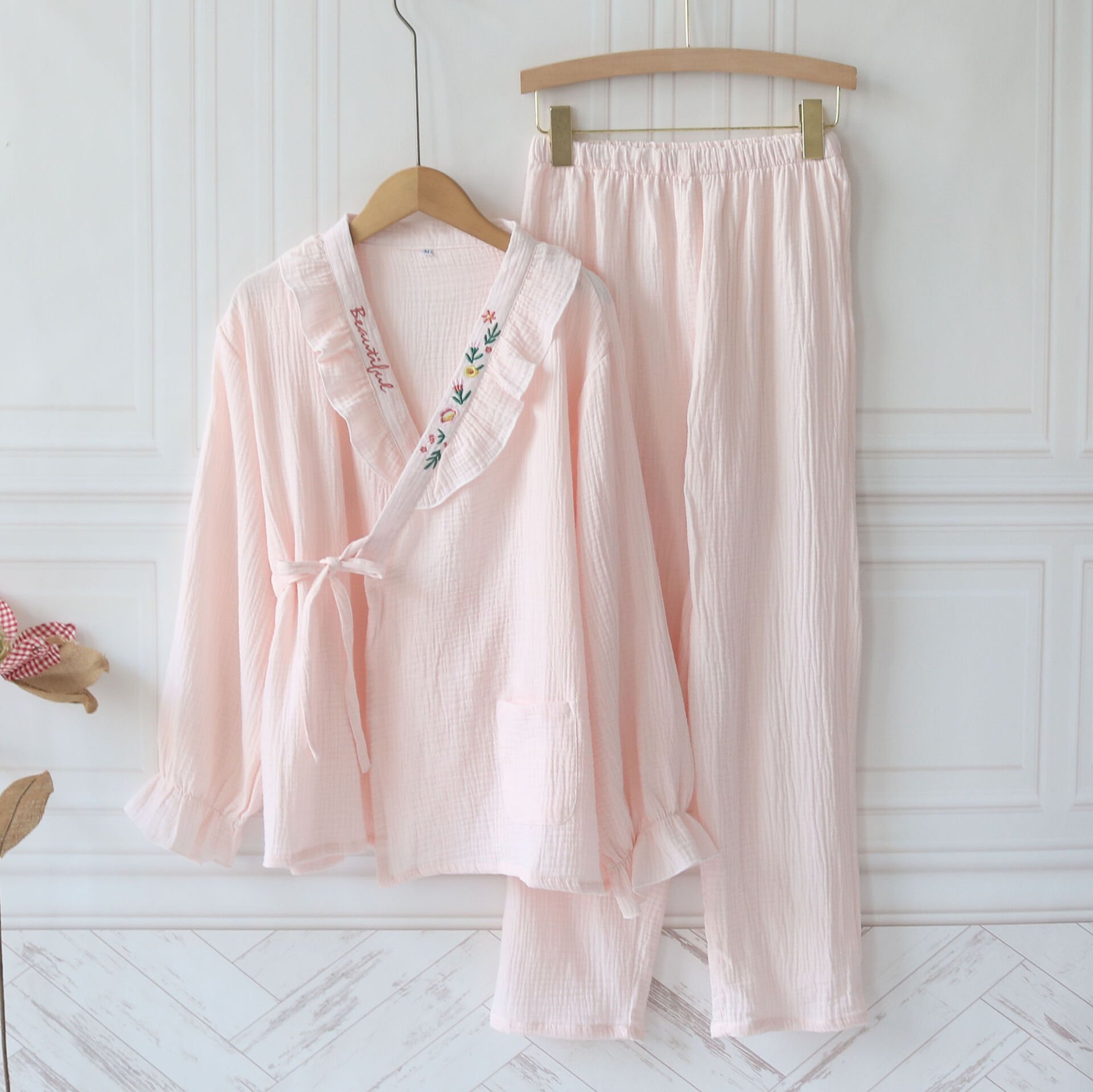 Amora (%100 Pamuk Müslin Pijama Takımı)