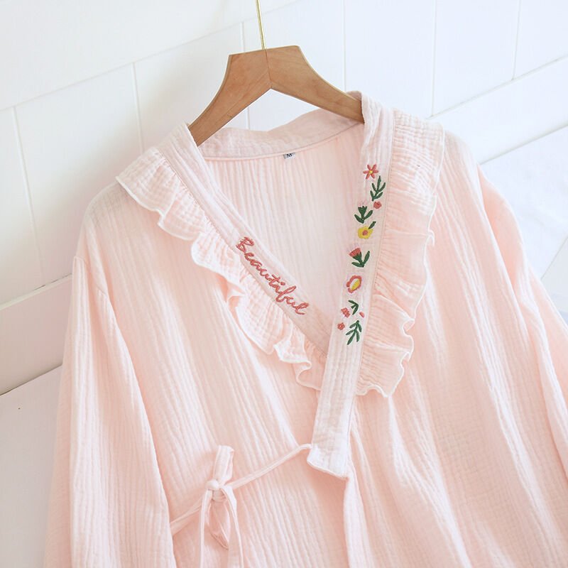 Amora (%100 Pamuk Müslin Pijama Takımı)