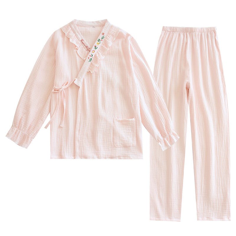 Amora (%100 Pamuk Müslin Pijama Takımı)