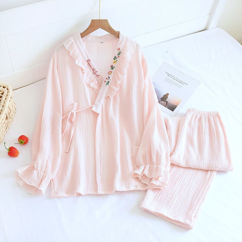 Amora (%100 Pamuk Müslin Pijama Takımı)
