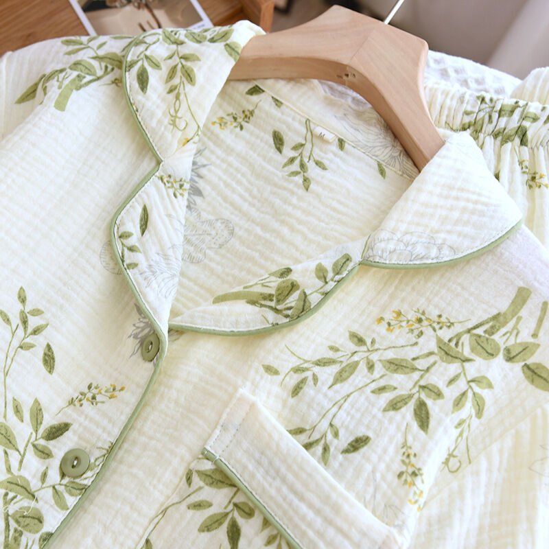 Olivia (%100 Pamuk Müslin Pijama Takımı) 3'LÜ SET