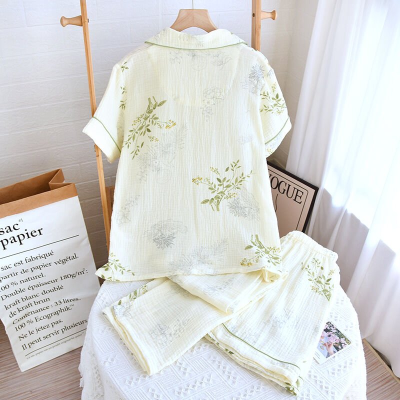 Olivia (%100 Pamuk Müslin Pijama Takımı) 3'LÜ SET