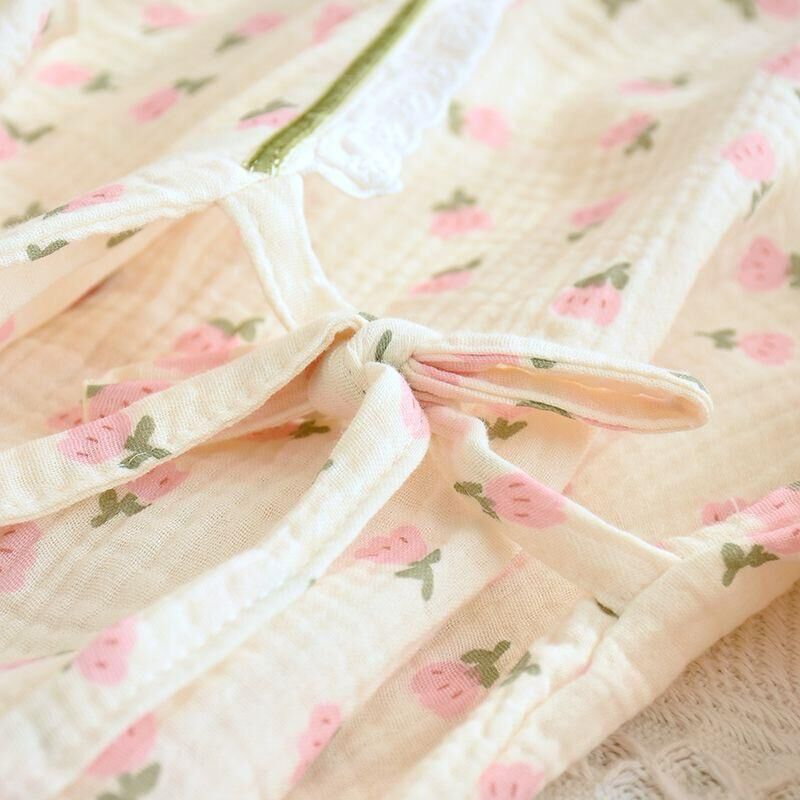 Rosé Garden (%100 Pamuk Müslin Pijama Takımı)