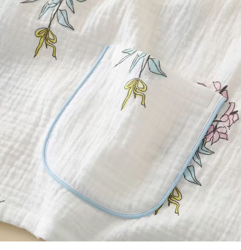 Soft Bloom  (%100 Pamuk Müslin Pijama Takımı)