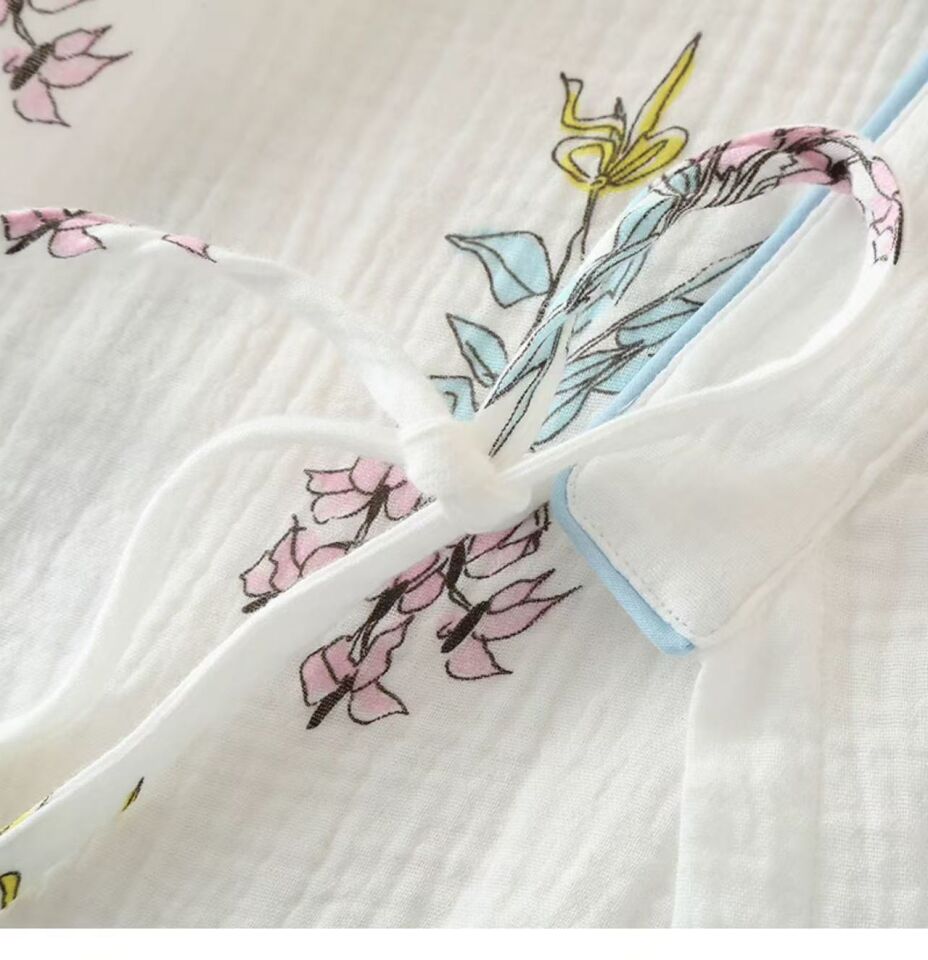 Soft Bloom  (%100 Pamuk Müslin Pijama Takımı)