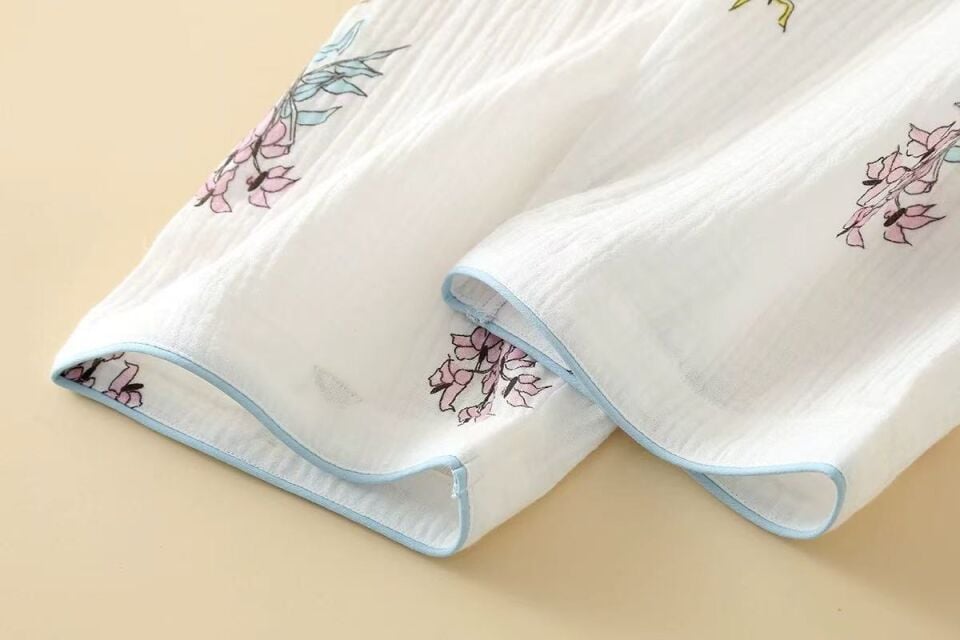 Soft Bloom  (%100 Pamuk Müslin Pijama Takımı)