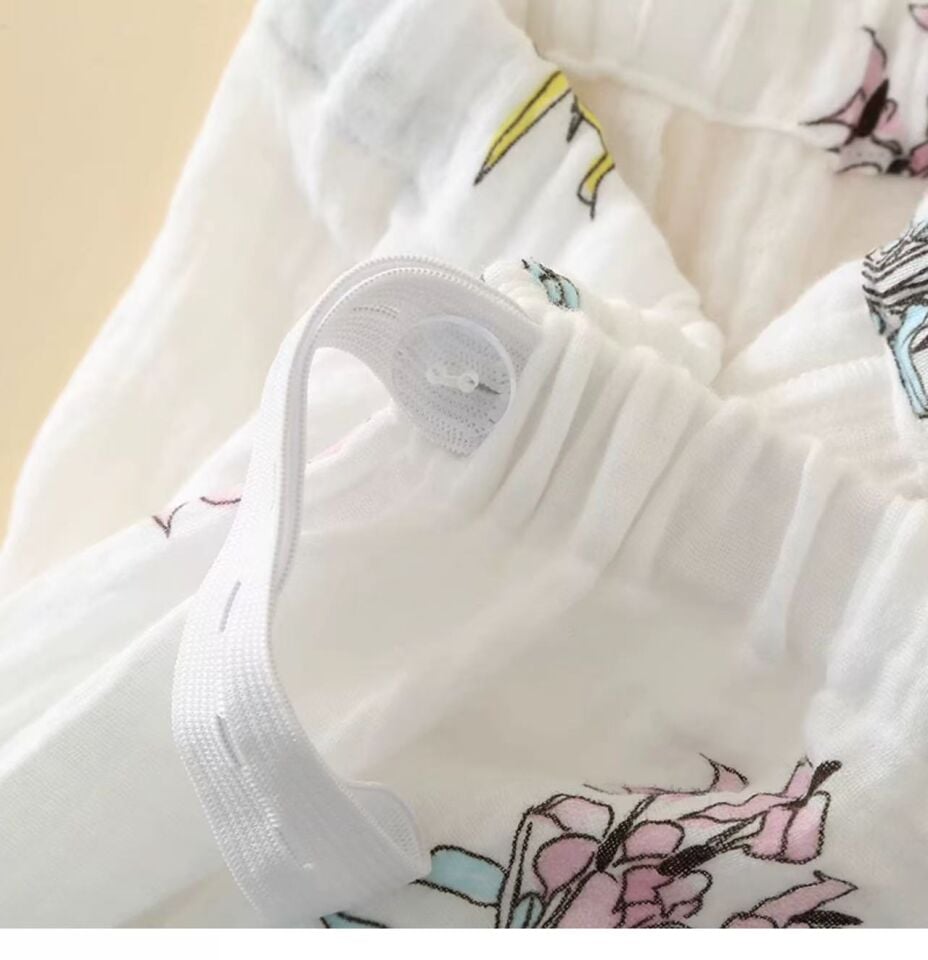 Soft Bloom  (%100 Pamuk Müslin Pijama Takımı)