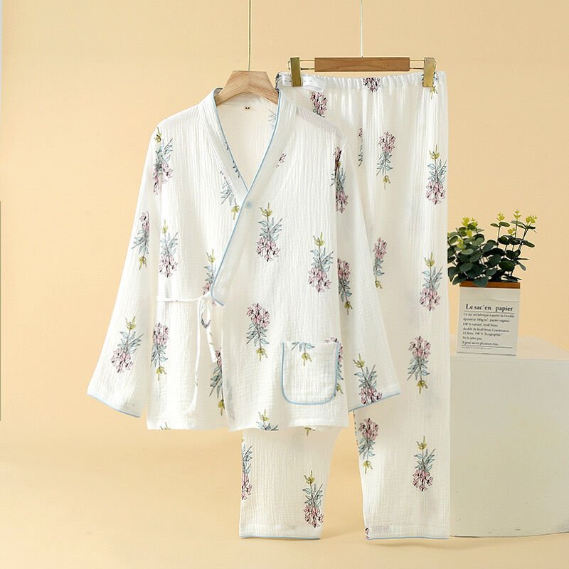 Soft Bloom  (%100 Pamuk Müslin Pijama Takımı)