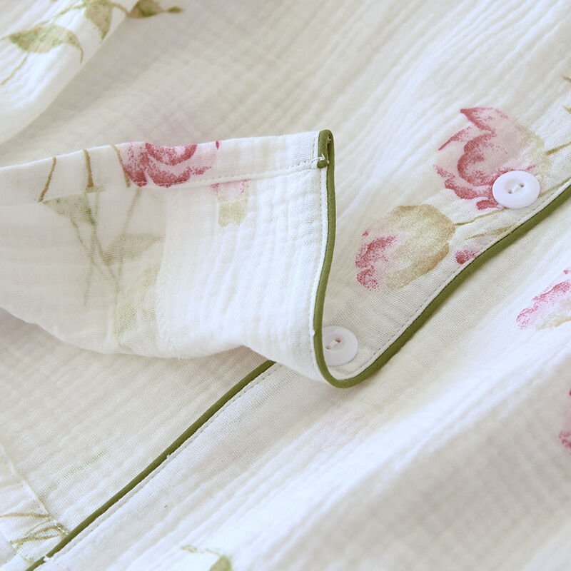 Rose Whisper  (%100 Pamuk Müslin Pijama Takımı)