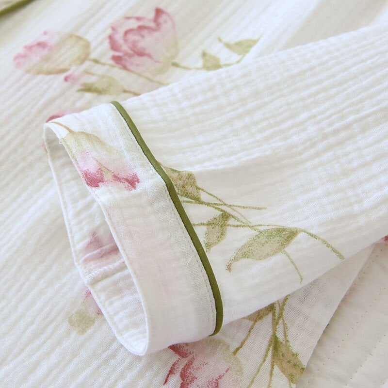 Rose Whisper  (%100 Pamuk Müslin Pijama Takımı)
