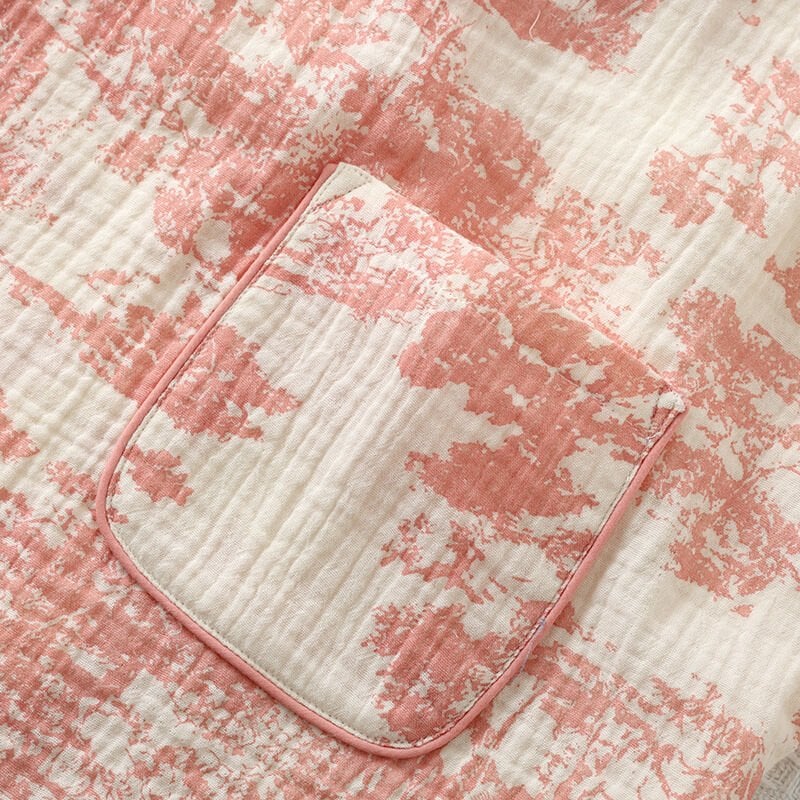 Peach Garden (%100 Pamuk Müslin Pijama Takımı)