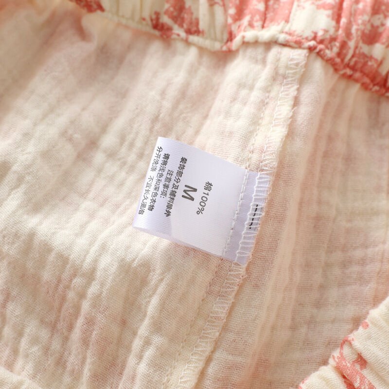 Peach Garden (%100 Pamuk Müslin Pijama Takımı)