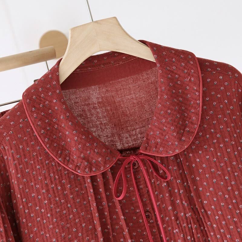 Ruby Lace (%100 Pamuk Müslin Pijama Takımı)