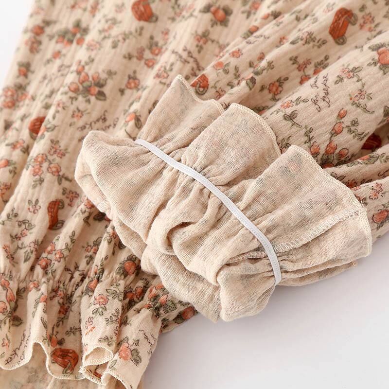 Belle Fleur (%100 Pamuk Müslin Pijama Takımı)