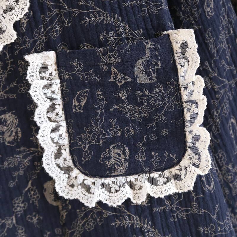 Luna Lace (%100 Pamuk Müslin Pijama Takımı)