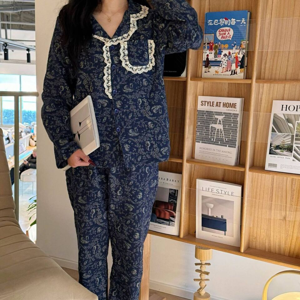 Luna Lace (%100 Pamuk Müslin Pijama Takımı)