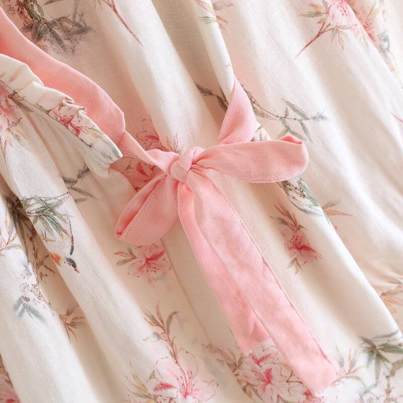 Blush Sakura  (%100 Pamuk Dokuma Müslin Pijama Takımı)