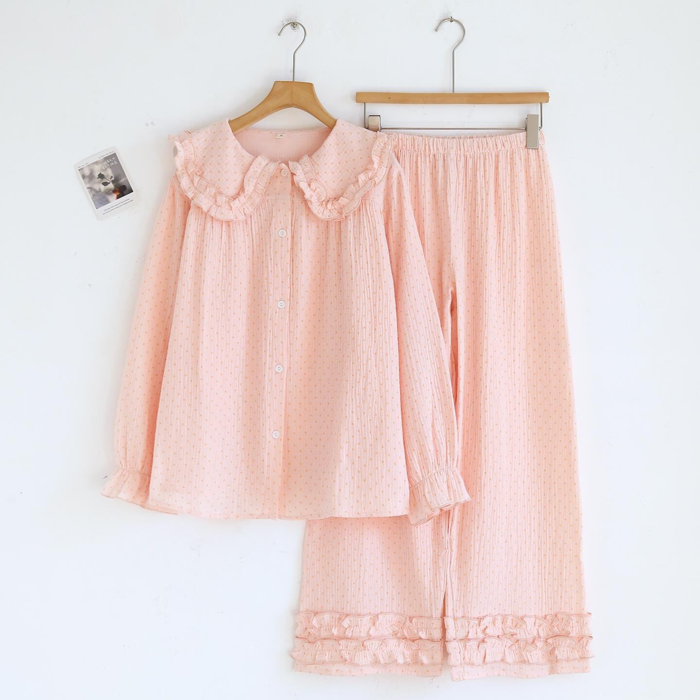 Blush Dots (%100 Pamuk Müslin Pijama Takımı)