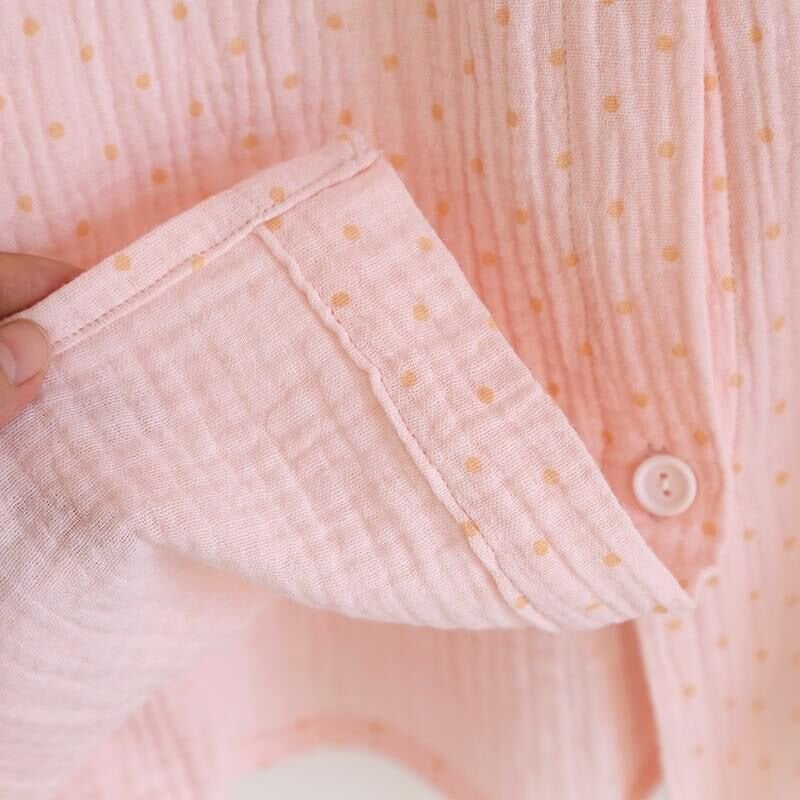 Blush Dots (%100 Pamuk Müslin Pijama Takımı)