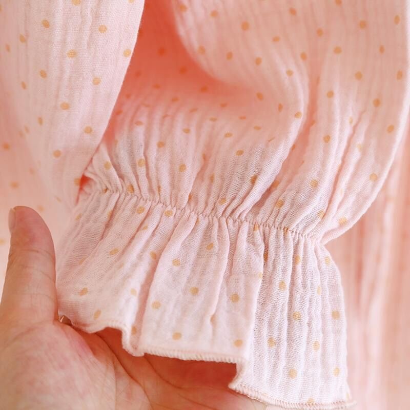 Blush Dots (%100 Pamuk Müslin Pijama Takımı)