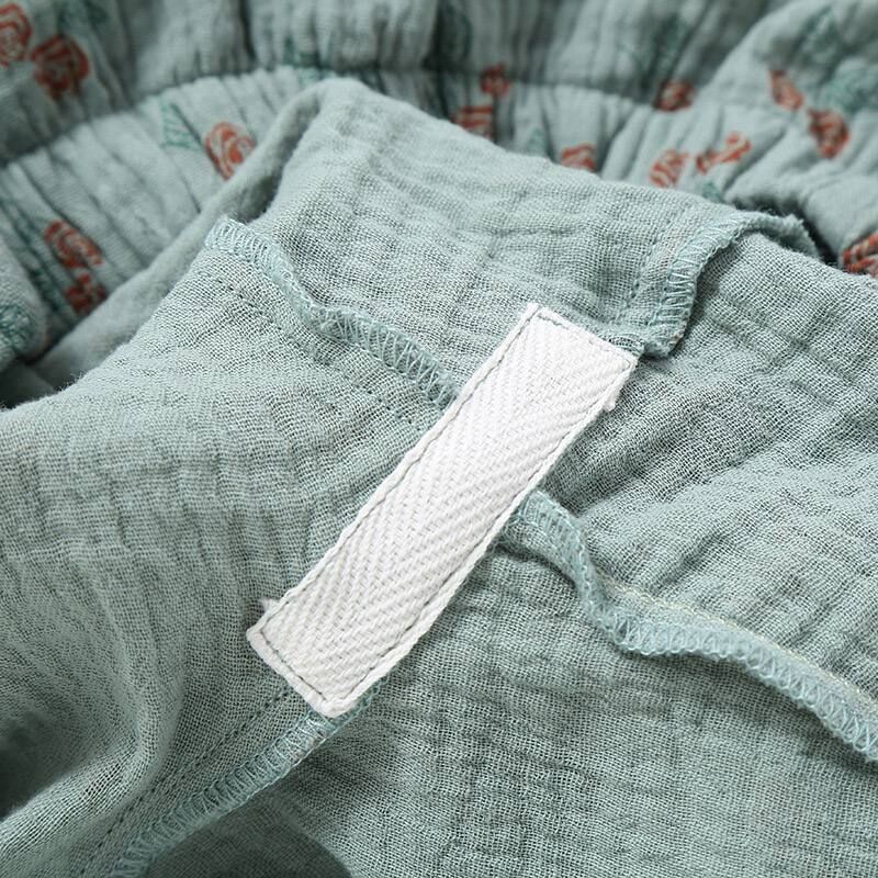 Mint Scarlet (%100 Pamuk Müslin Pijama Takımı)