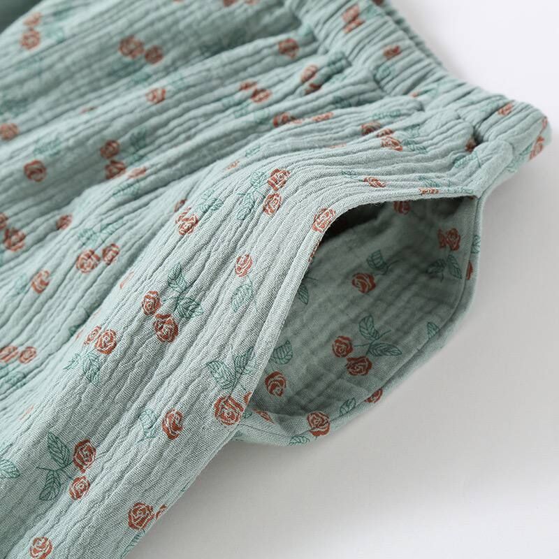 Mint Scarlet (%100 Pamuk Müslin Pijama Takımı)