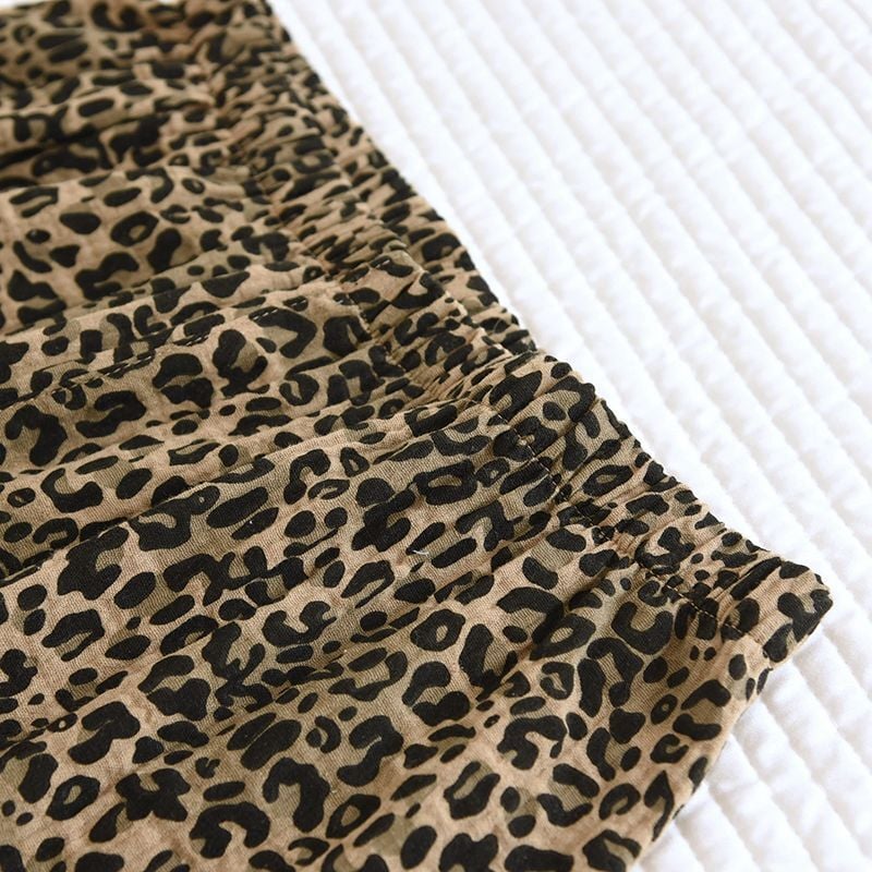Leopard Dream  (%100 Pamuk Müslin Pijama Takımı) 3'LÜ SET